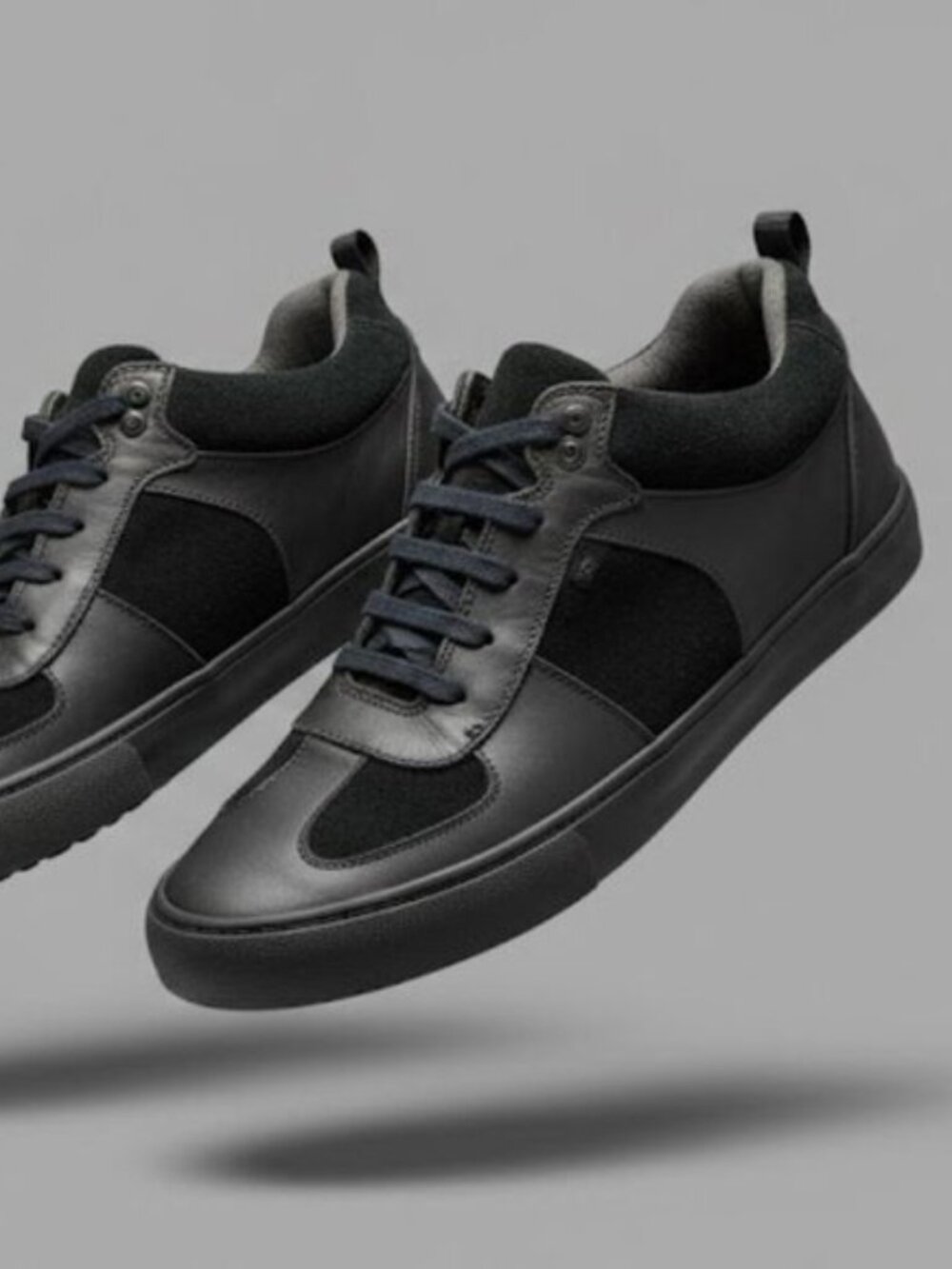Camper Chasis Black Suede Leather Sneakers